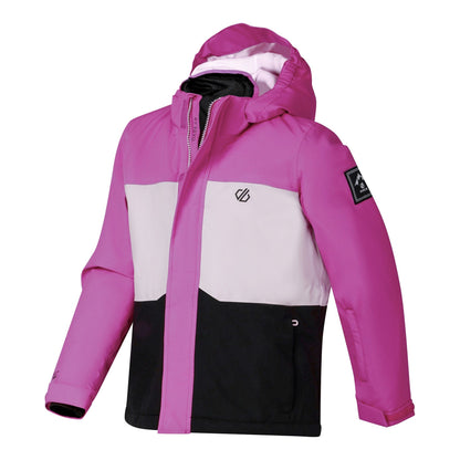 Extreme Pink - Side - Dare 2B Childrens-Kids Send It II Ski Jacket