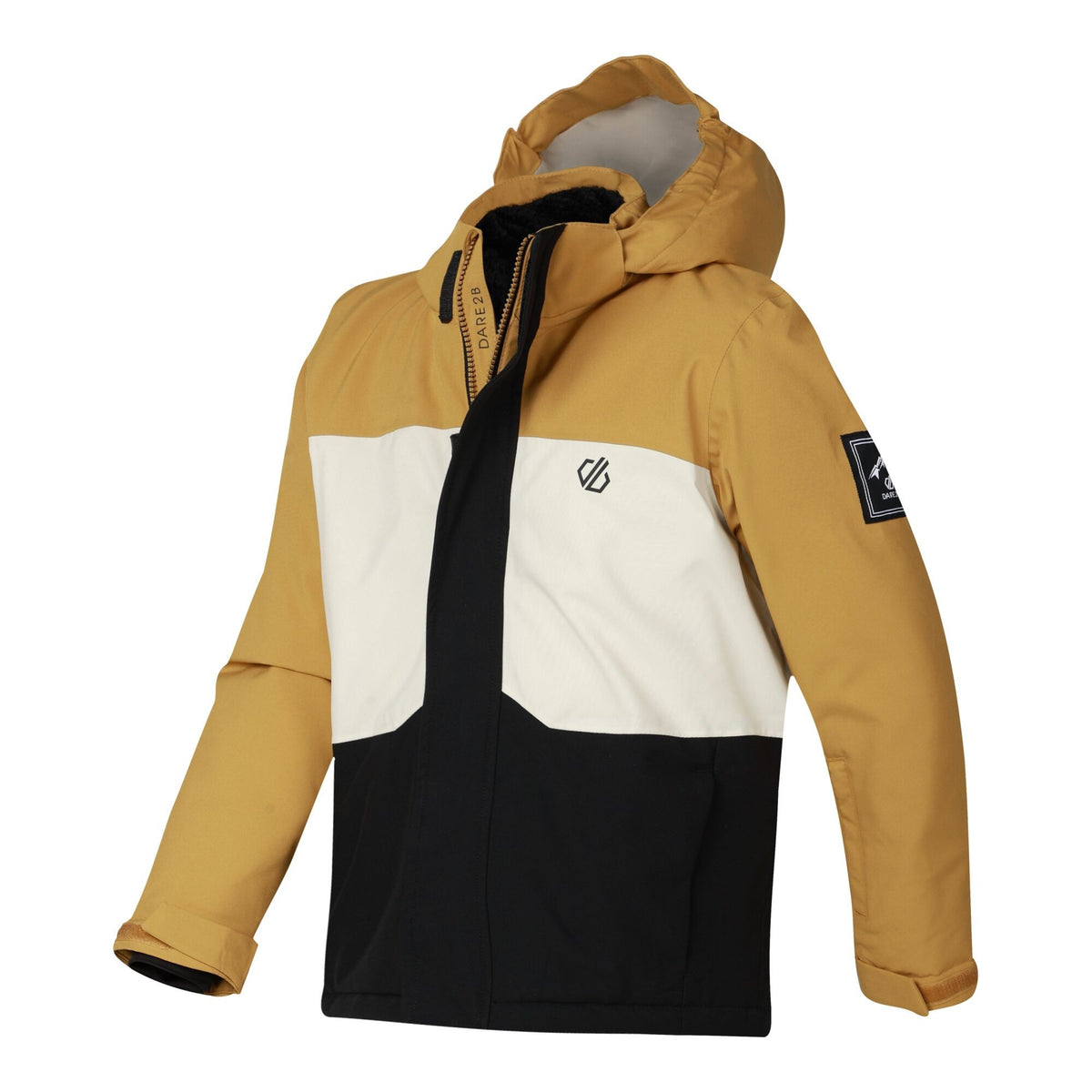 Wood Brown - Side - Dare 2B Childrens-Kids Send It II Ski Jacket