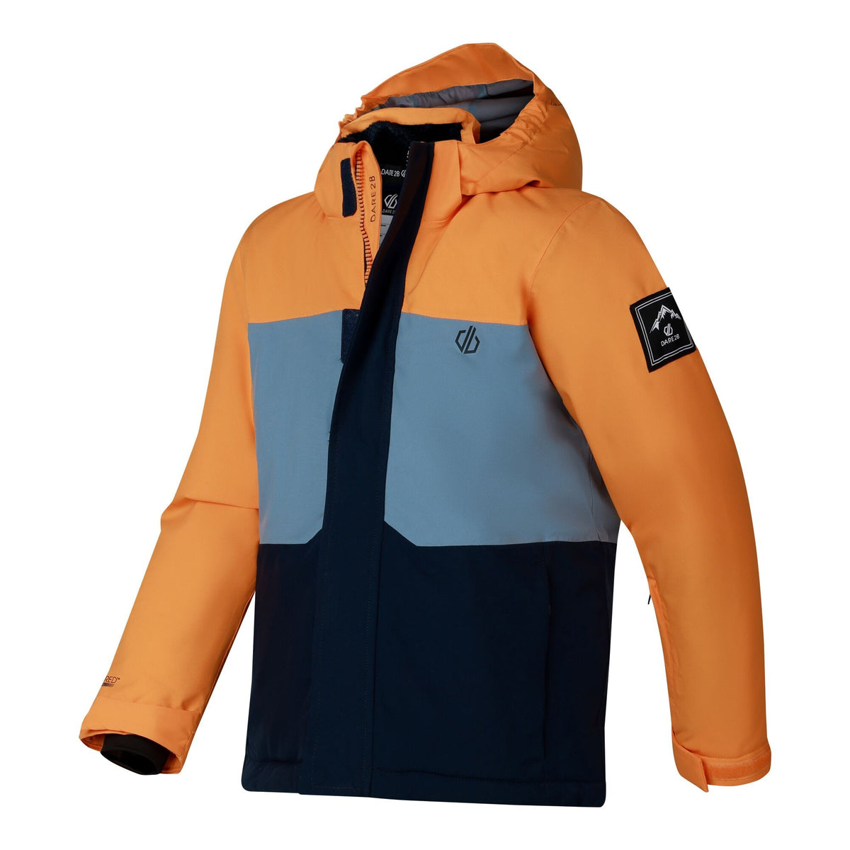 Electric Orange - Side - Dare 2B Childrens-Kids Send It II Ski Jacket