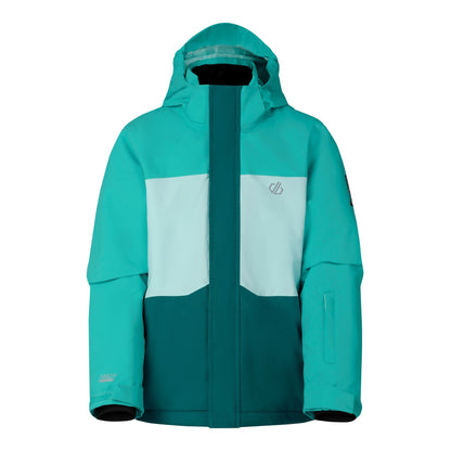 Turquoise - Front - Dare 2B Childrens-Kids Send It II Ski Jacket