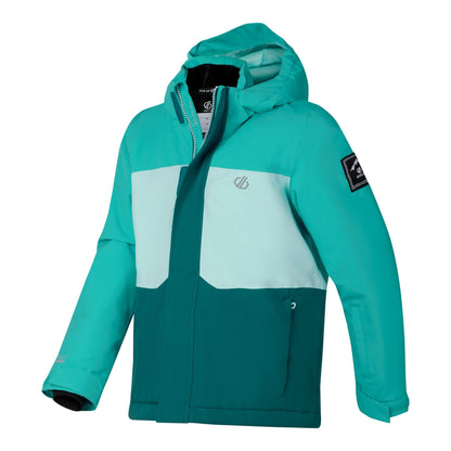 Turquoise - Side - Dare 2B Childrens-Kids Send It II Ski Jacket