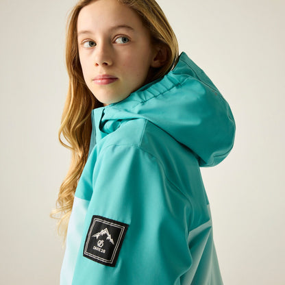Turquoise - Close up - Dare 2B Childrens-Kids Send It II Ski Jacket
