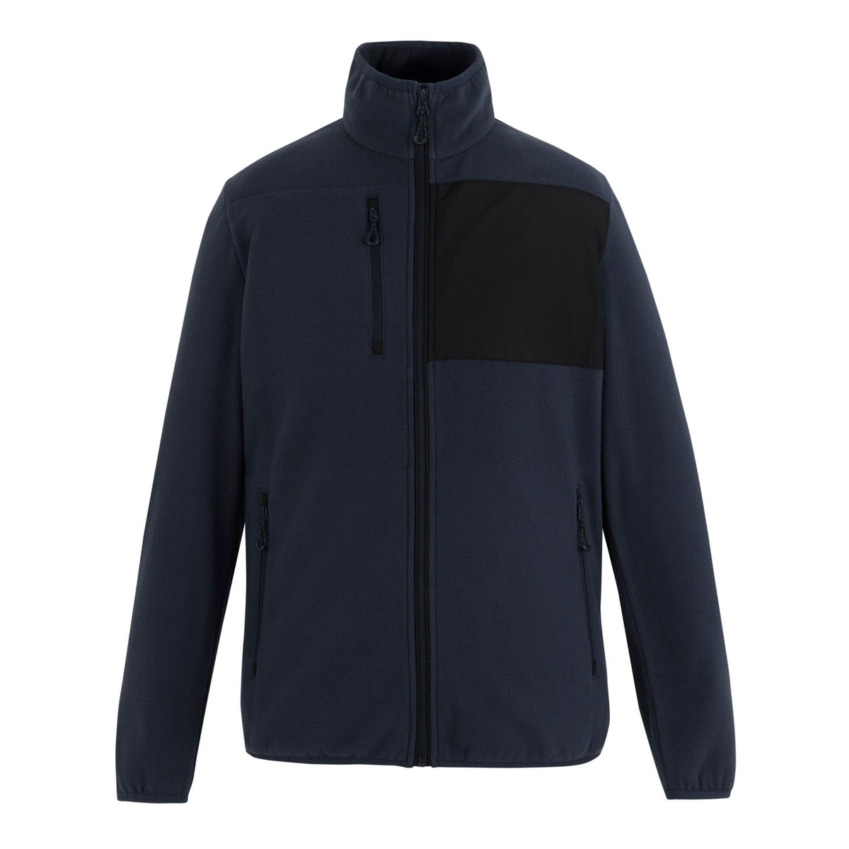 Navy-Black - Front - Regatta Mens Active Microfleece Printable Jacket