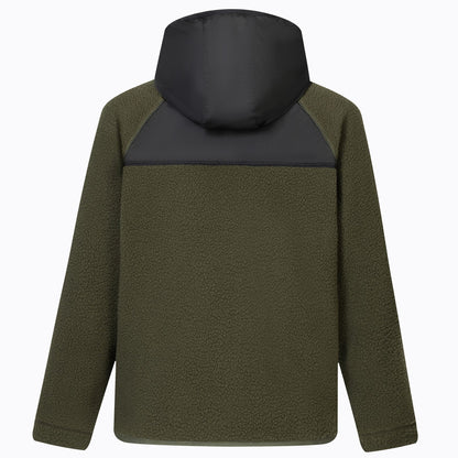 Dark Khaki-Black - Back - Regatta Childrens-Kids Munro Hybrid Jacket