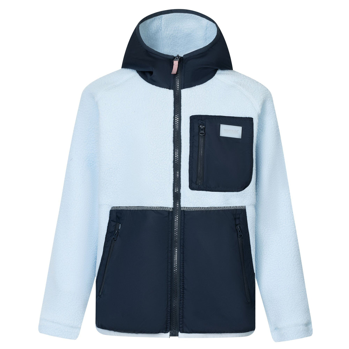 Skyway-Navy - Front - Regatta Childrens-Kids Munro Hybrid Jacket