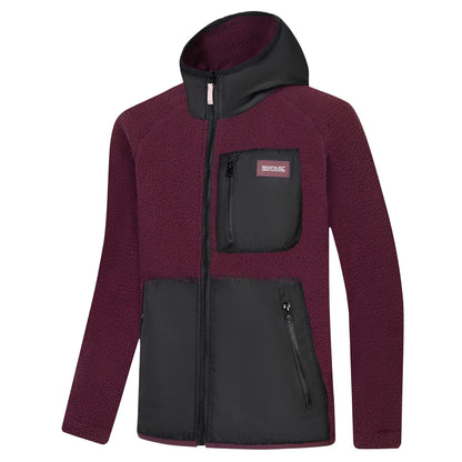 Fig-Black - Side - Regatta Childrens-Kids Munro Hybrid Jacket