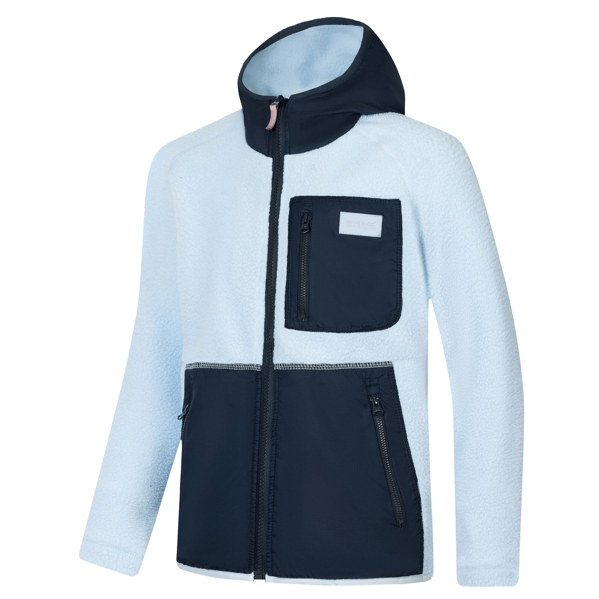 Skyway-Navy - Side - Regatta Childrens-Kids Munro Hybrid Jacket