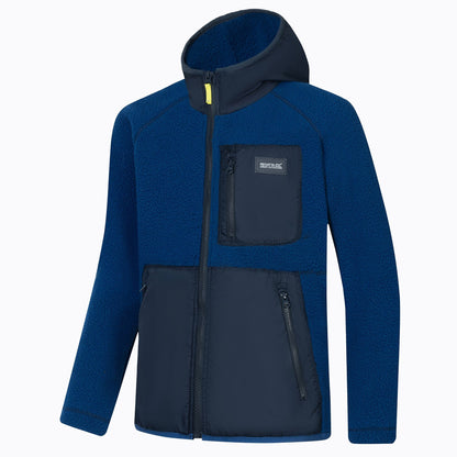 Aviator Blue-Navy - Side - Regatta Childrens-Kids Munro Hybrid Jacket