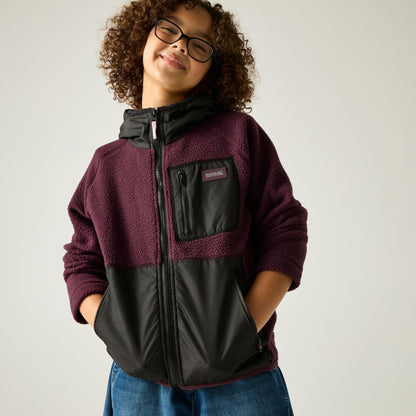 Fig-Black - Close up - Regatta Childrens-Kids Munro Hybrid Jacket