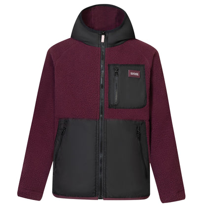 Fig-Black - Front - Regatta Childrens-Kids Munro Hybrid Jacket