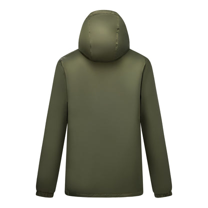 Dark Khaki - Back - Regatta Mens Kybre Fleece Lined Jacket