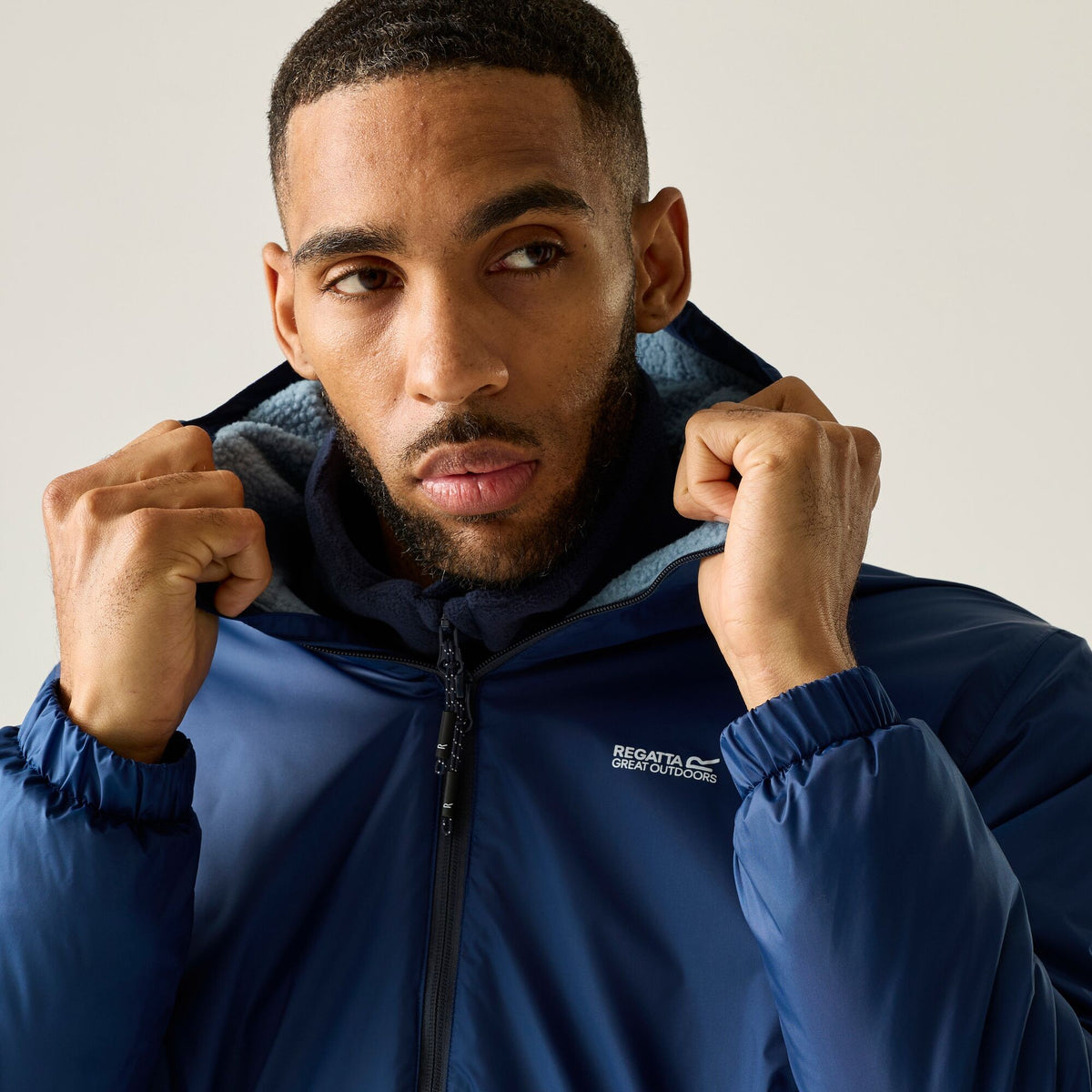 Aviator Blue - Lifestyle - Regatta Mens Kybre Fleece Lined Jacket