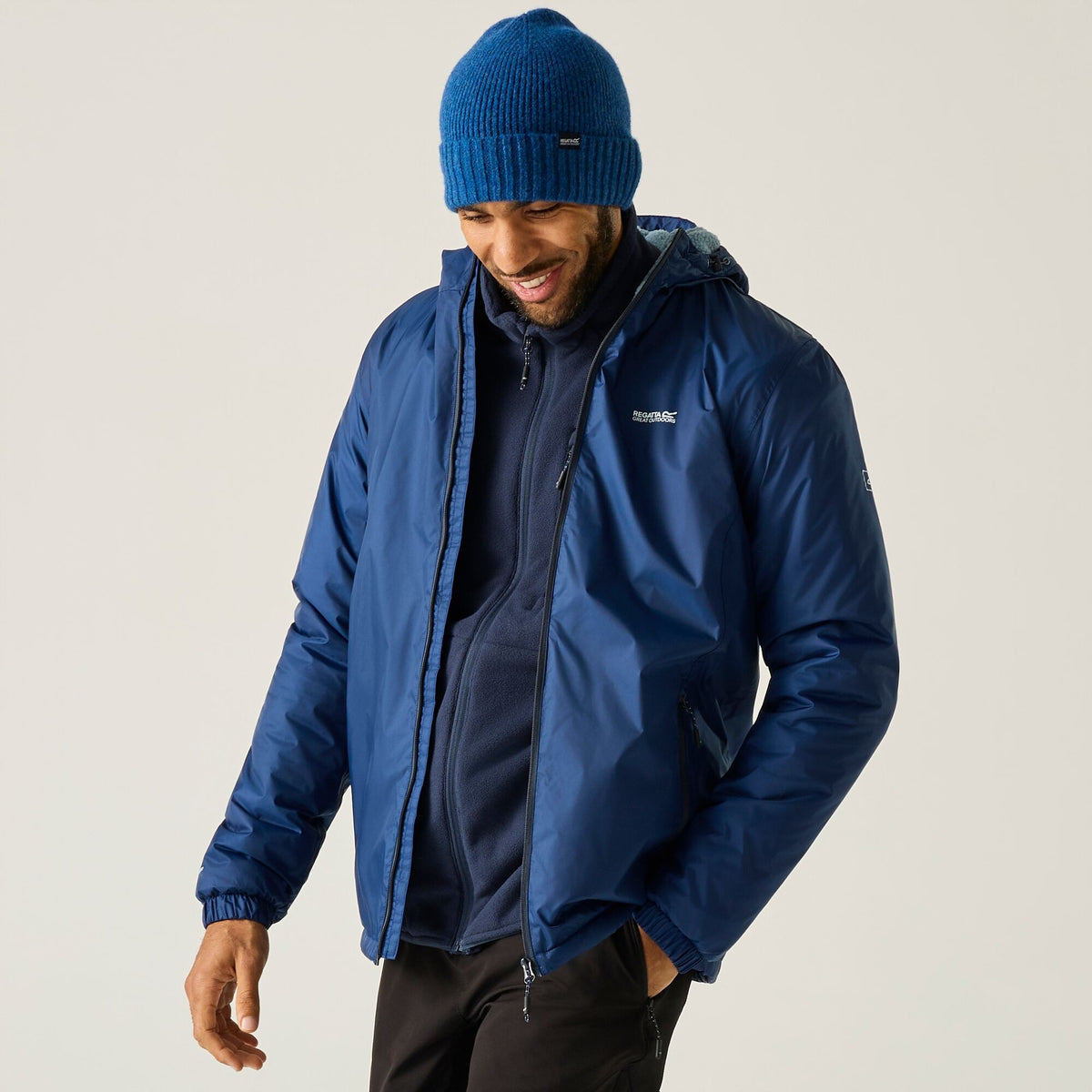 Aviator Blue - Pack Shot - Regatta Mens Kybre Fleece Lined Jacket