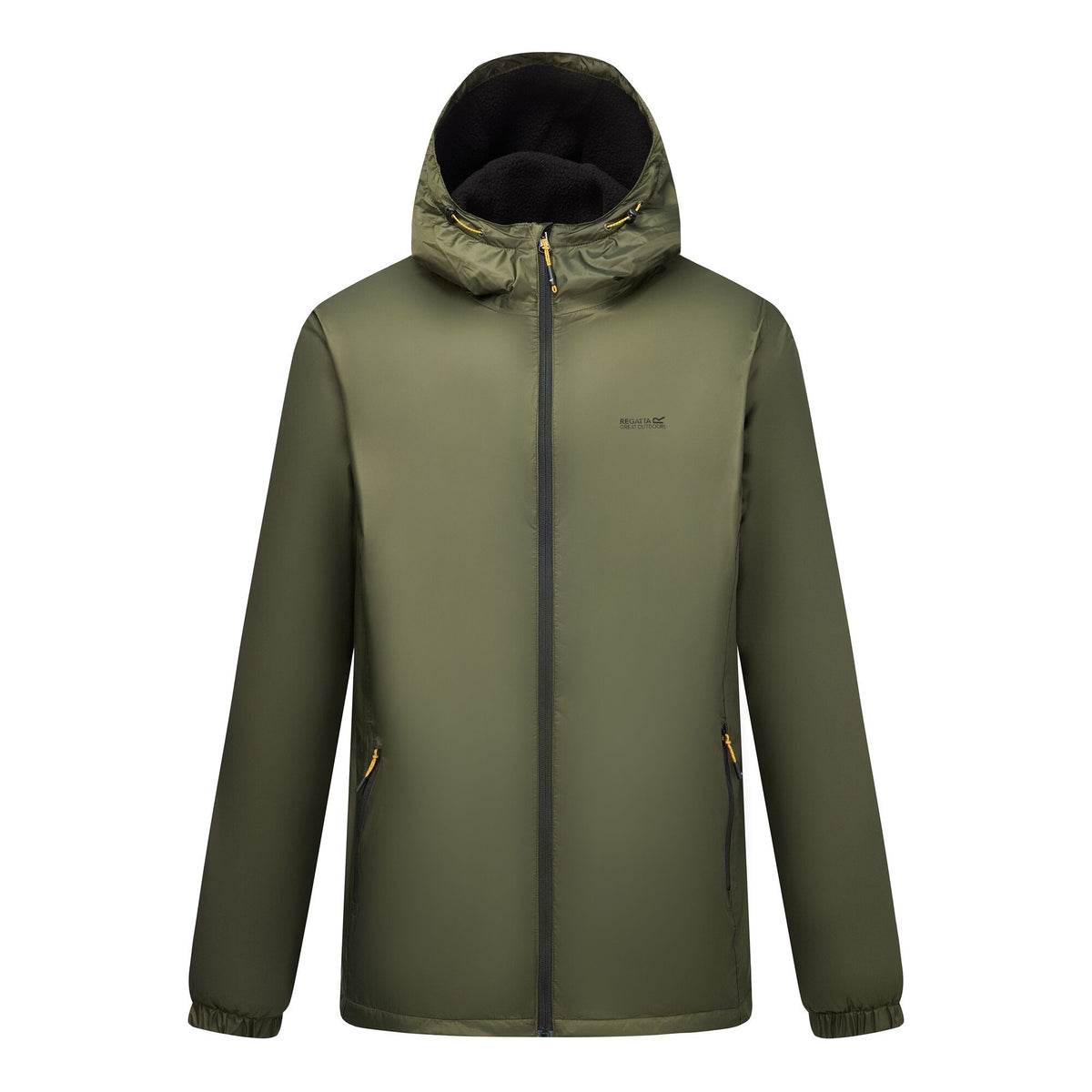 Dark Khaki - Front - Regatta Mens Kybre Fleece Lined Jacket