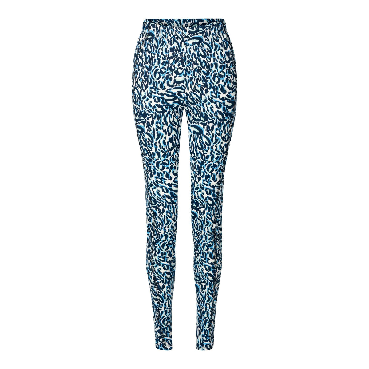 Blue-White - Pack Shot - Dare 2B Womens-Ladies Exchange III Animal Print Thermal Base Layer Set
