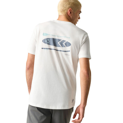 White - Back - Dare 2B Mens Movement III Surfboard T-Shirt