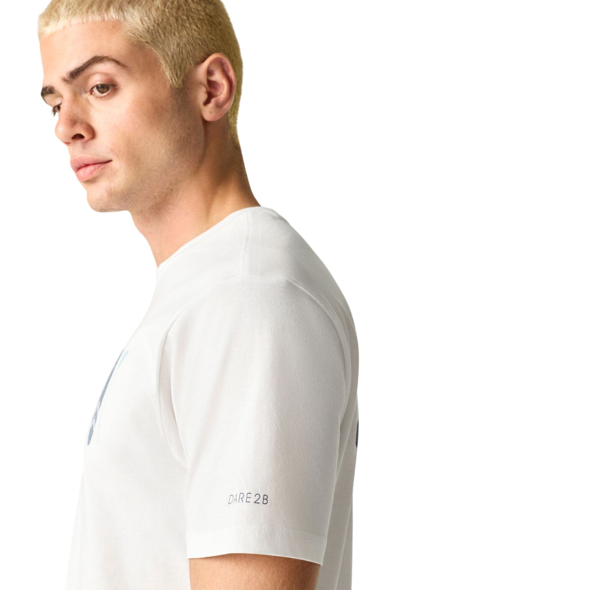 White - Side - Dare 2B Mens Movement III Surfboard T-Shirt
