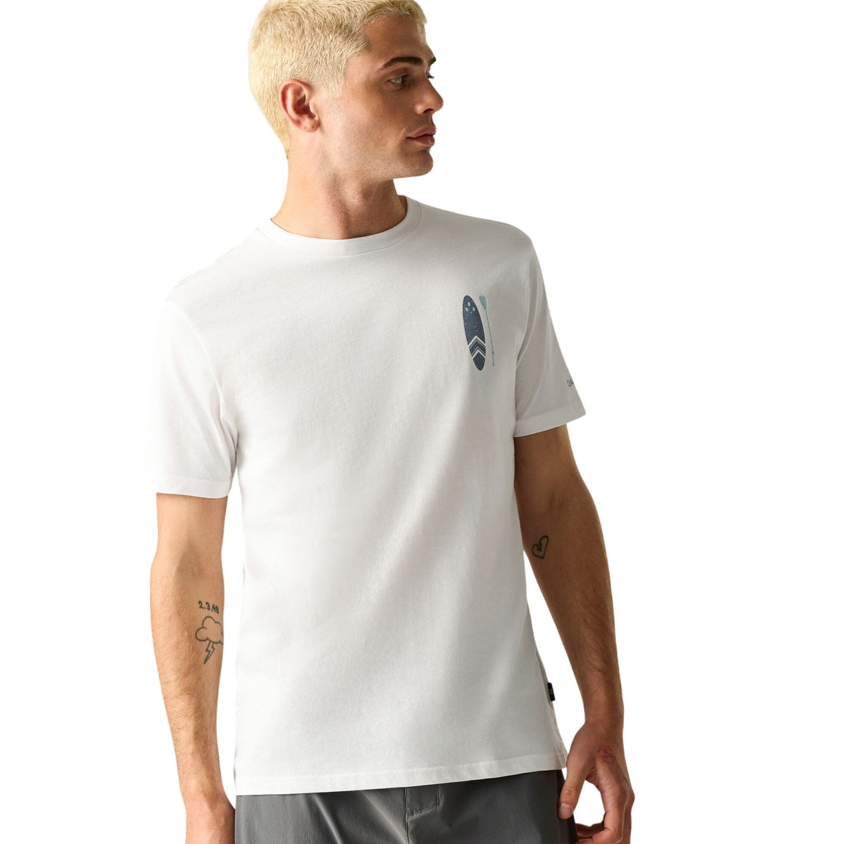 White - Lifestyle - Dare 2B Mens Movement III Surfboard T-Shirt