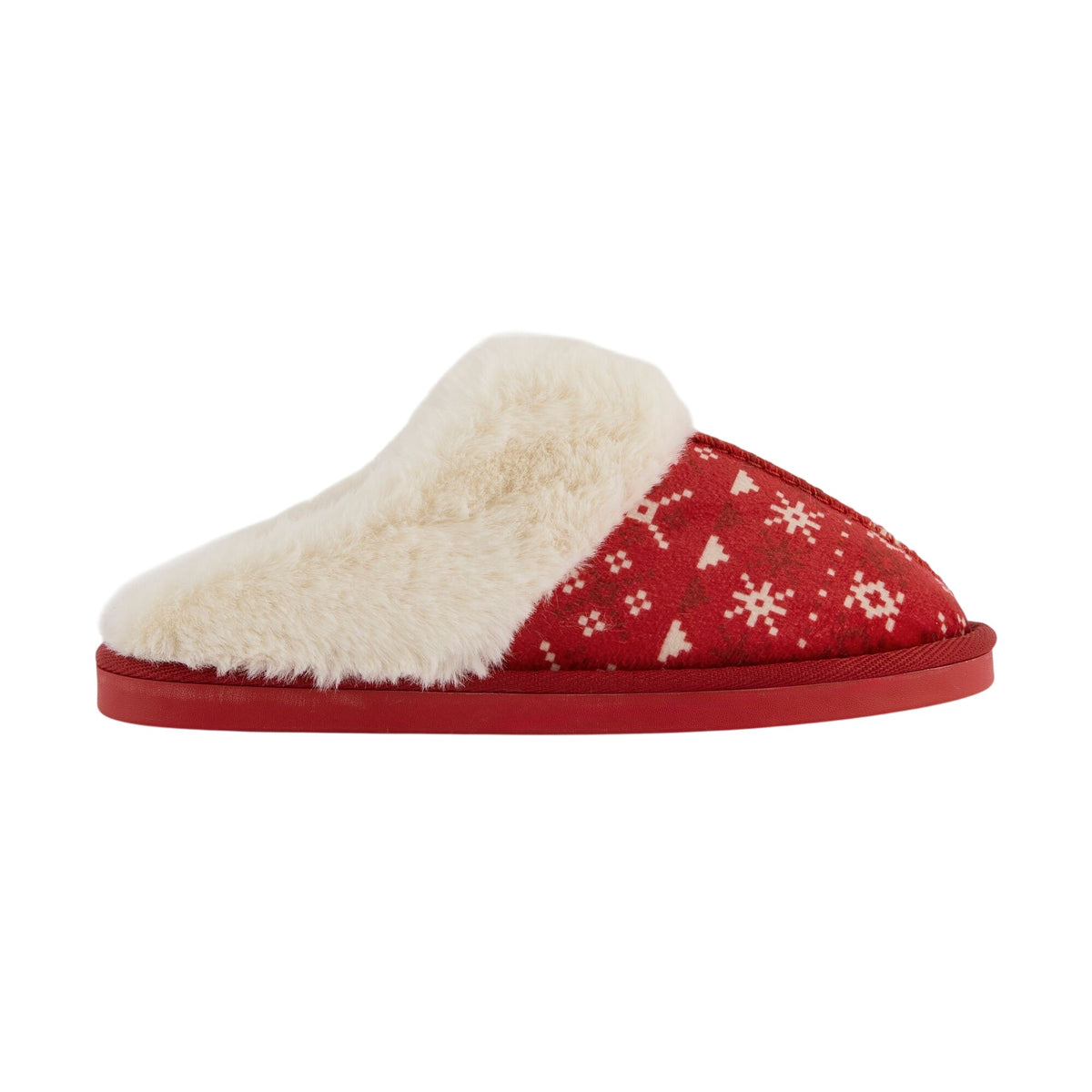 Navy-Light Vanilla - Front - Regatta Womens-Ladies Blitzen Fair Isle Slippers