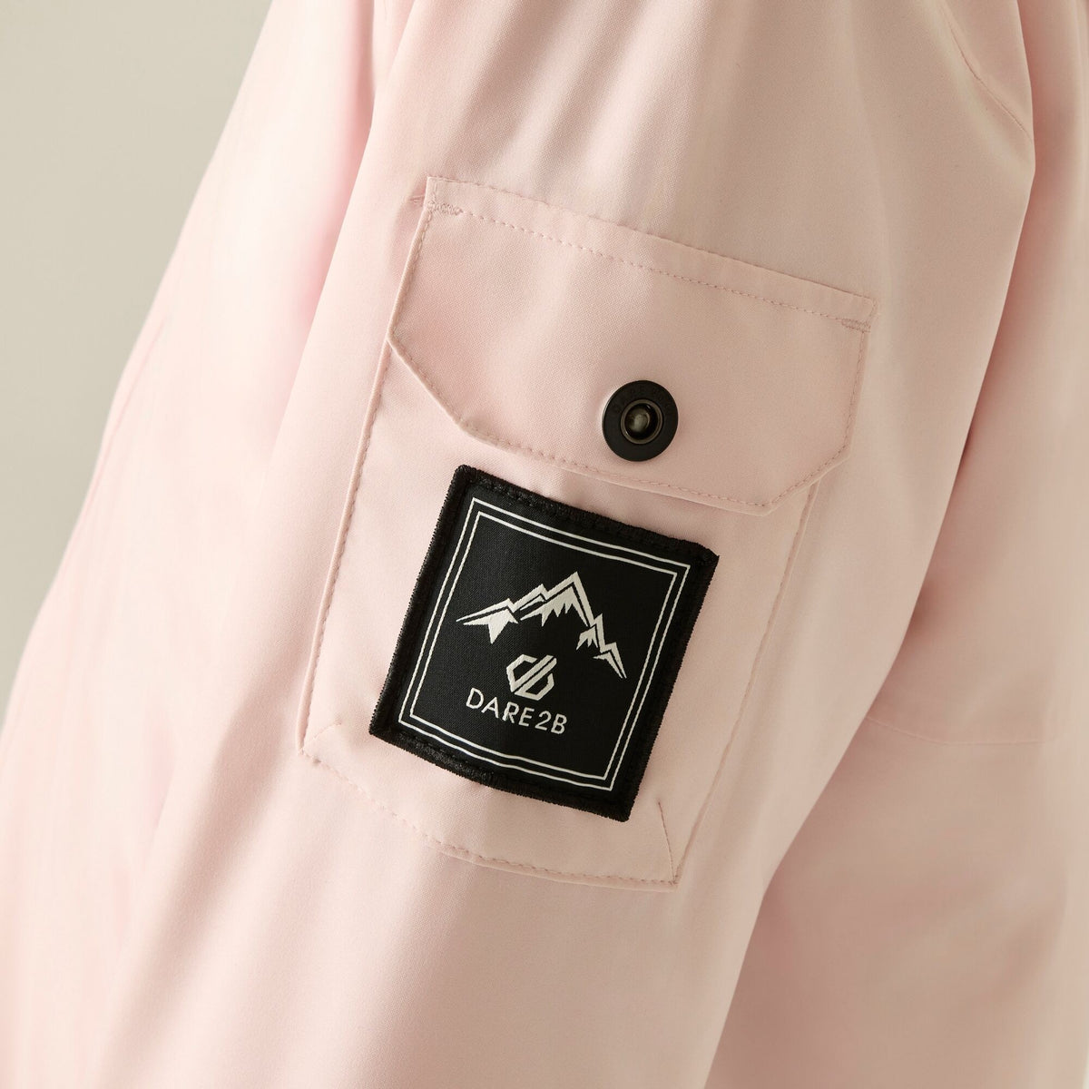 Pink Haze - Close up - Dare 2B Womens-Ladies Ski Life II Waterproof Jacket