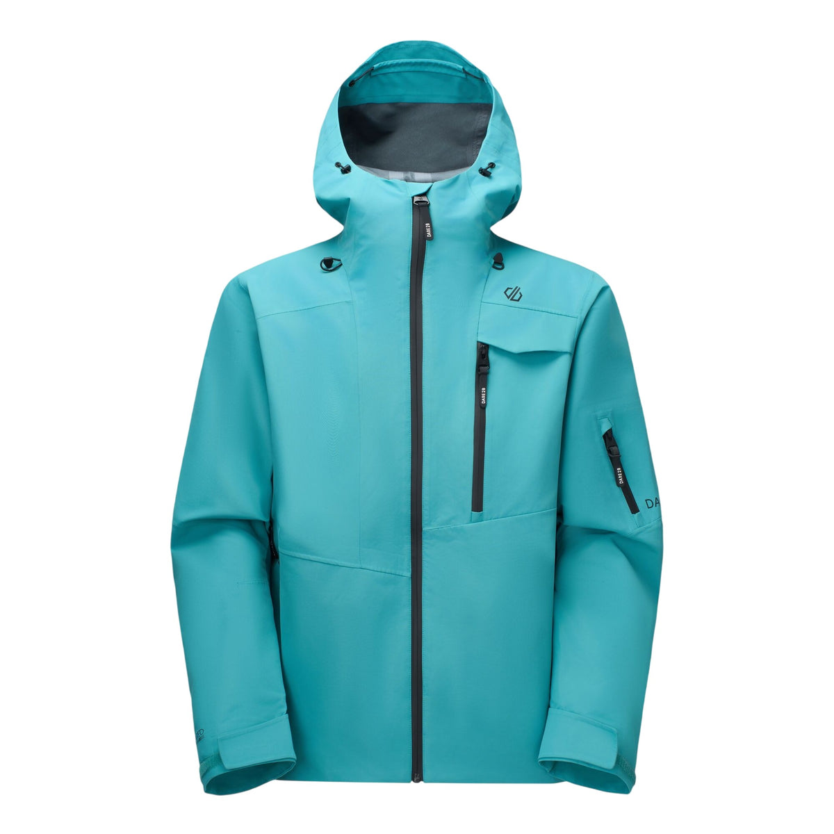 Teal - Front - Dare 2B Mens Altitude Guard 3 Layer Membrane Ski Jacket