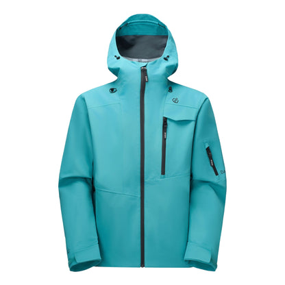 Teal - Front - Dare 2B Mens Altitude Guard 3 Layer Membrane Ski Jacket