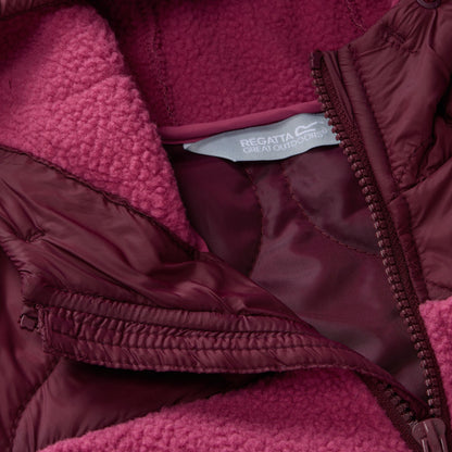 Fig-Violet - Pack Shot - Regatta Childrens-Kids Myla Hybrid Jacket