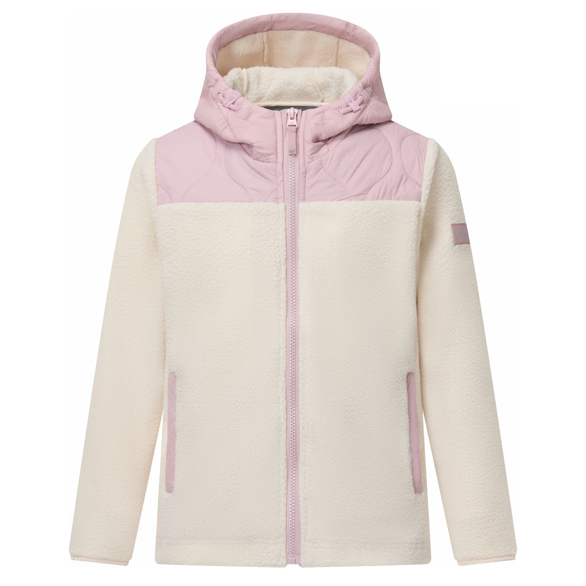 Powder Lilac-Light Vanilla - Front - Regatta Childrens-Kids Myla Hybrid Jacket
