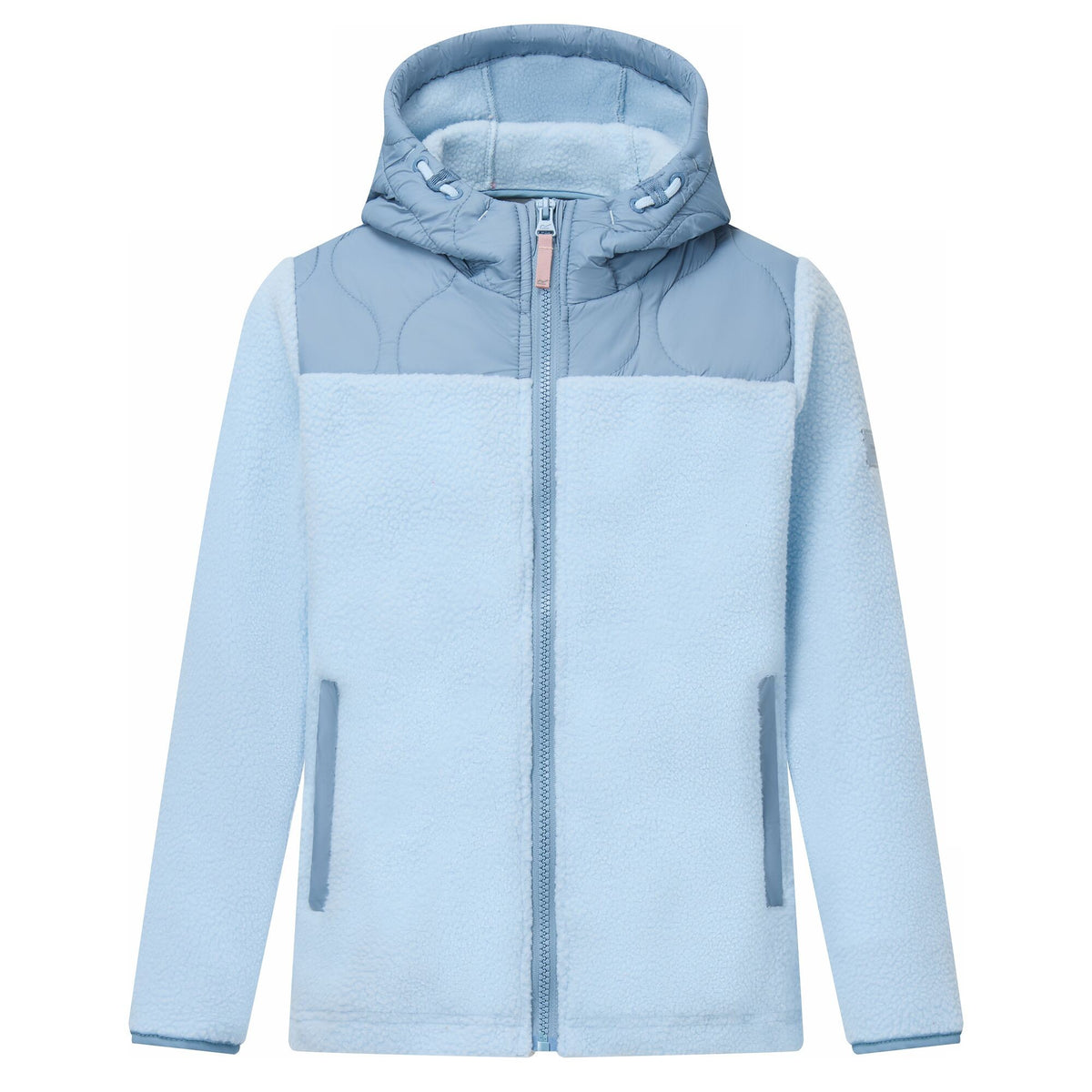 Dusky Blue-Skyway - Front - Regatta Childrens-Kids Myla Hybrid Jacket