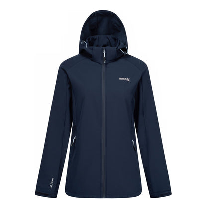 Navy - Front - Regatta Womens-Ladies Deyana Softshell Jacket