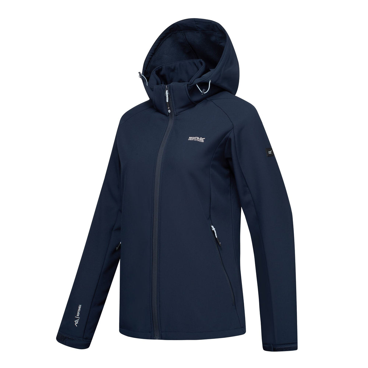Navy - Side - Regatta Womens-Ladies Deyana Softshell Jacket