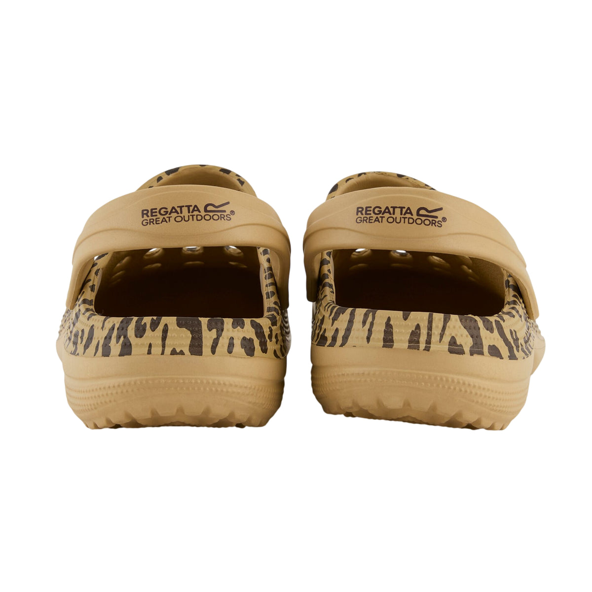 Multicoloured - Back - Regatta Womens-Ladies Sakari Leopard Print Clogs