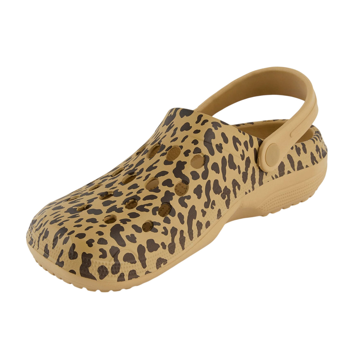 Multicoloured - Side - Regatta Womens-Ladies Sakari Leopard Print Clogs