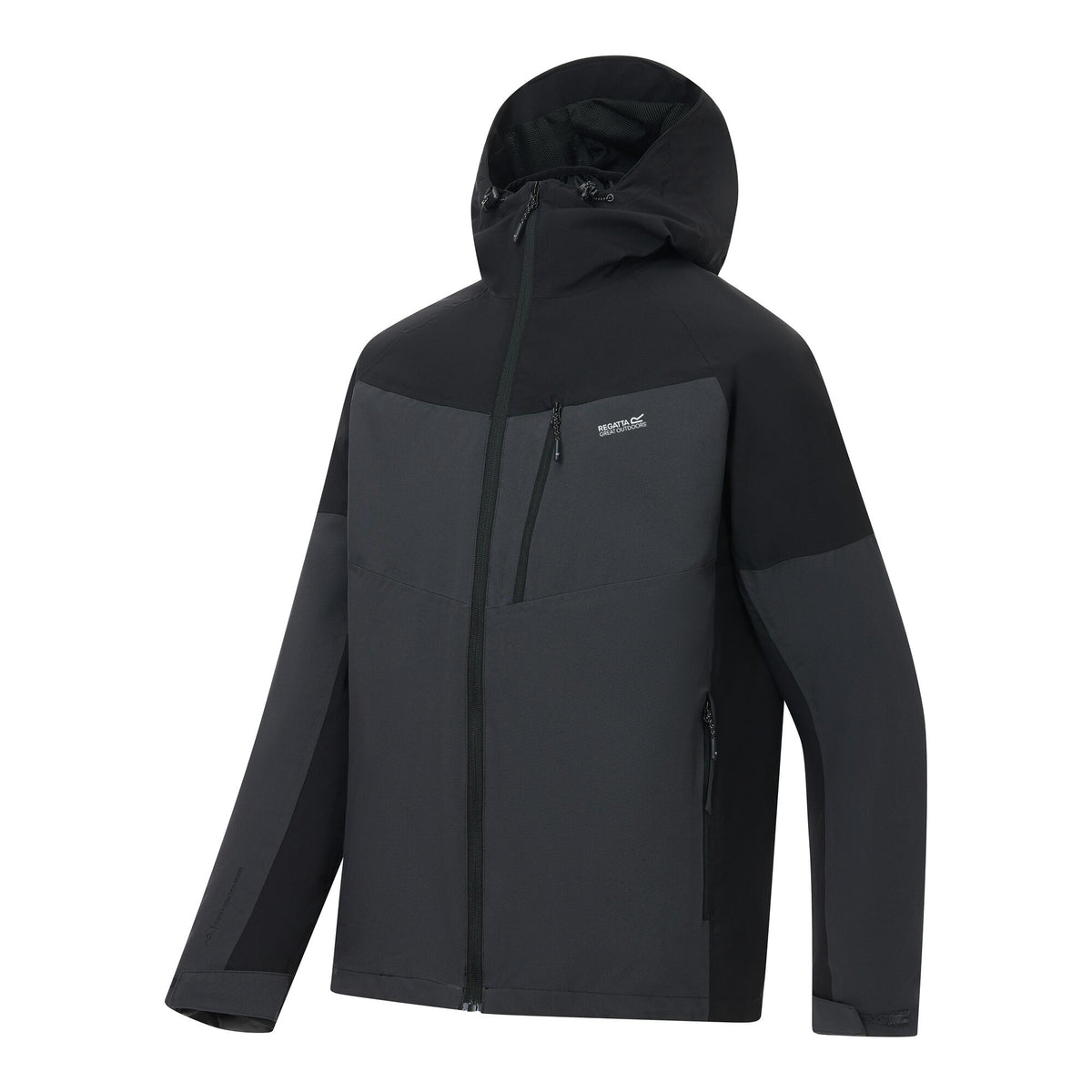 Ash-Black - Side - Regatta Mens Wentwood 3 in 1 Jacket