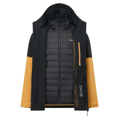 Wood Brown-Black - Lifestyle - Regatta Mens Wentwood 3 in 1 Jacket