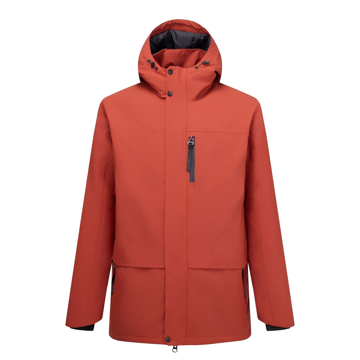 Burnt Henna - Front - Regatta Mens Baylon Waterproof Insulated Jacket