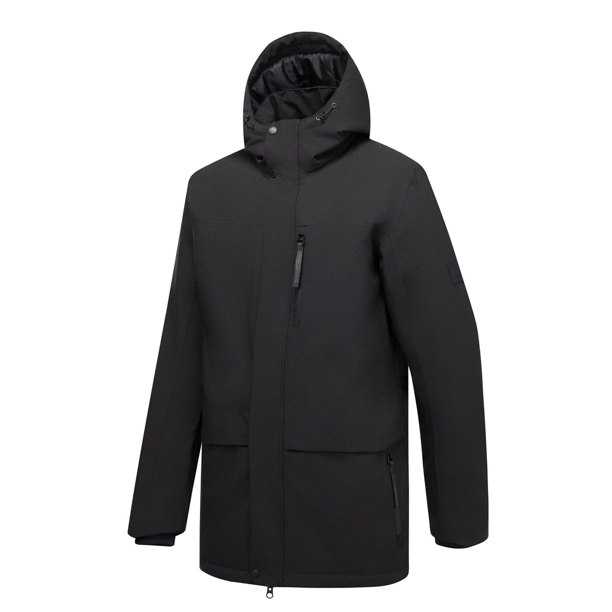 Black - Side - Regatta Mens Baylon Waterproof Insulated Jacket