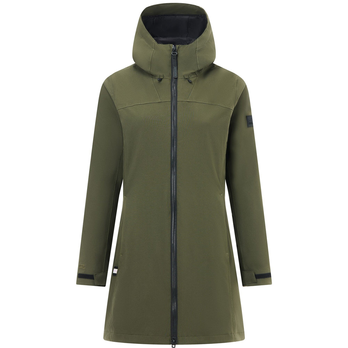 Dark Khaki-Black - Front - Regatta Womens-Ladies Denbury 3 in 1 Jacket