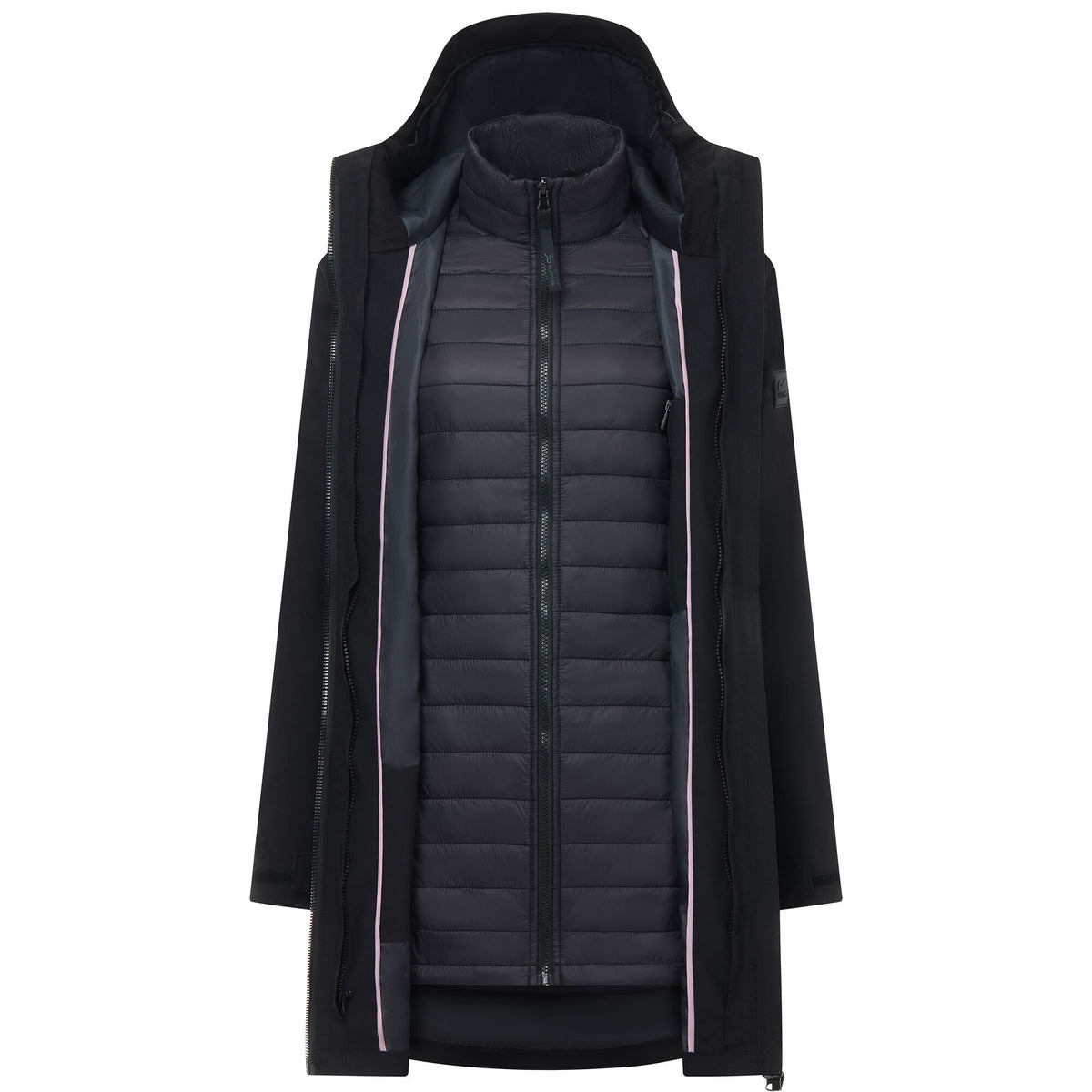 Black-Ash - Lifestyle - Regatta Womens-Ladies Denbury 3 in 1 Jacket