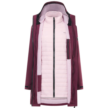 Fig-Powder Lilac - Lifestyle - Regatta Womens-Ladies Denbury 3 in 1 Jacket