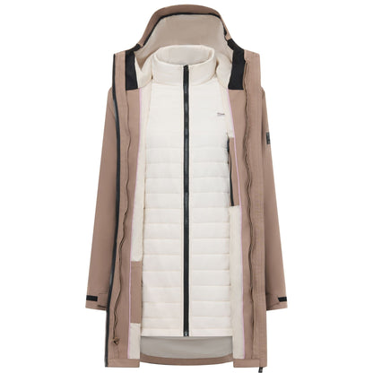 Mocha-Light Vanilla - Lifestyle - Regatta Womens-Ladies Denbury 3 in 1 Jacket