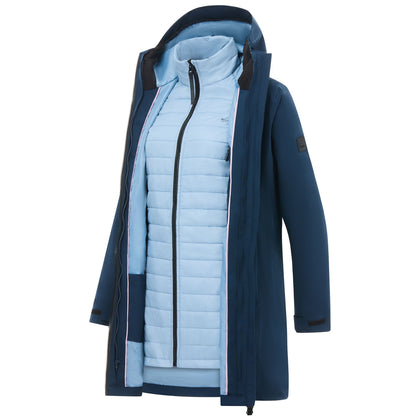 Navy-Dusky Blue - Pack Shot - Regatta Womens-Ladies Denbury 3 in 1 Jacket