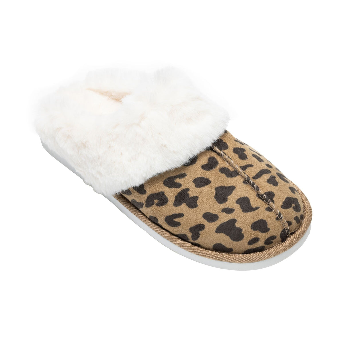 Leopard - Side - Regatta Womens-Ladies Tulsy Leopard Print Slippers