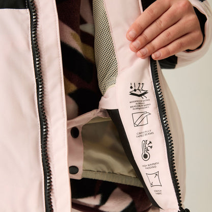 Pink Haze - Close up - Dare 2B Childrens-Kids Cheery Ski Jacket