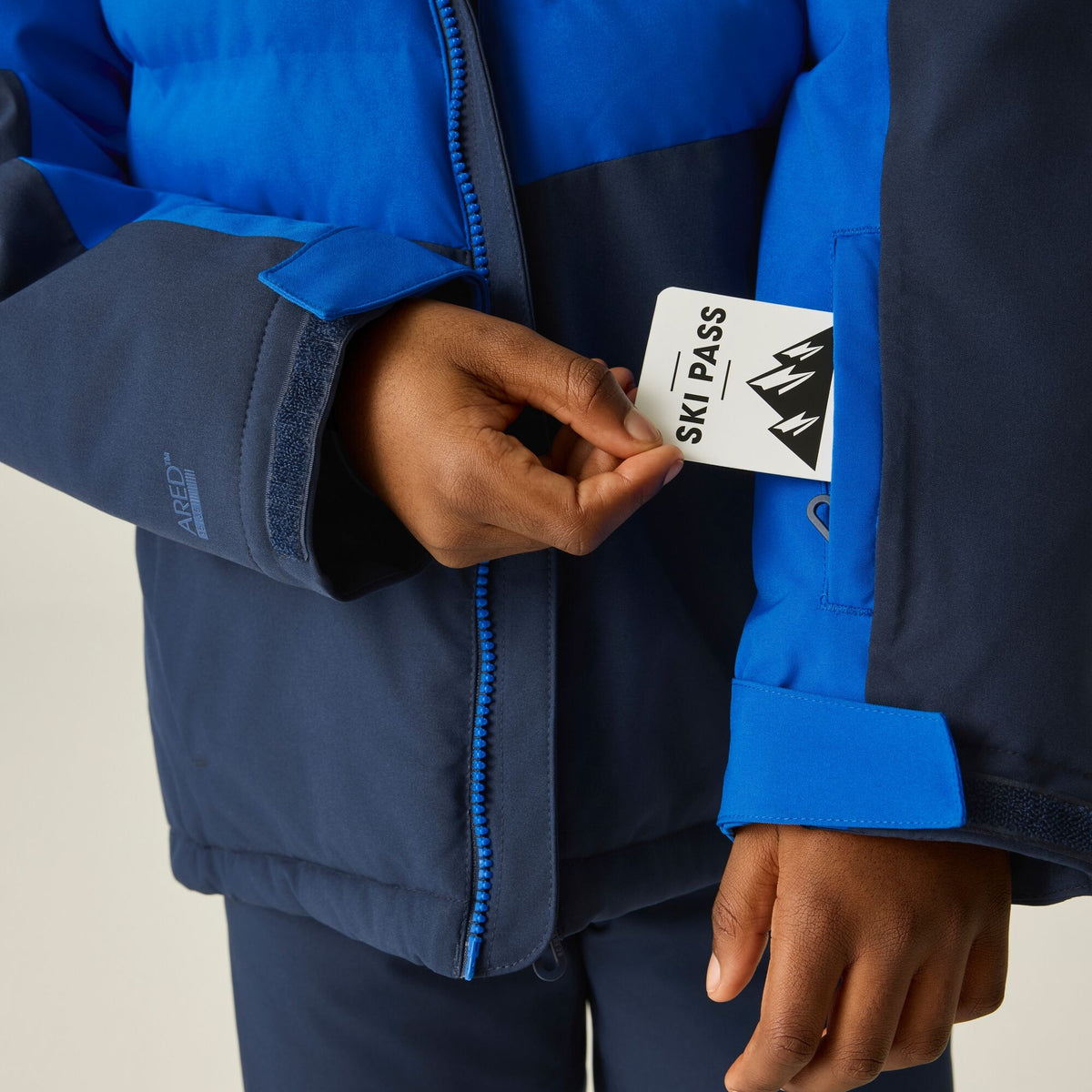Athletic Blue - Close up - Dare 2B Childrens-Kids Cheery Ski Jacket