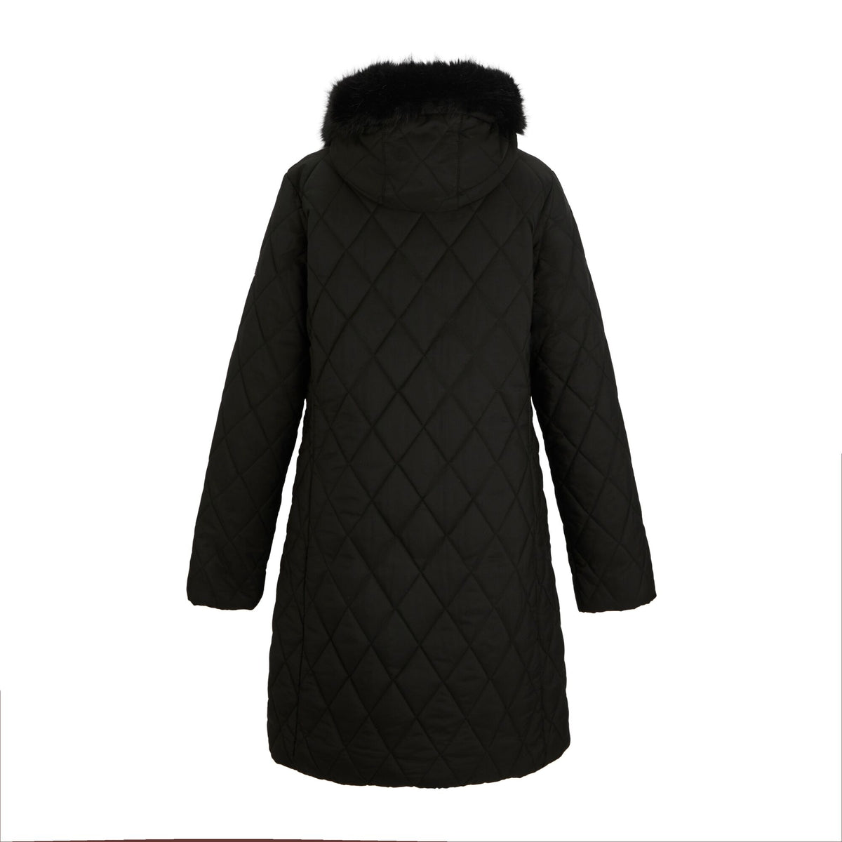 Black - Back - Regatta Womens-Ladies Fionne Long Length Jacket