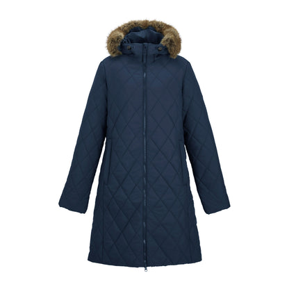 Navy - Front - Regatta Womens-Ladies Fionne Long Length Jacket
