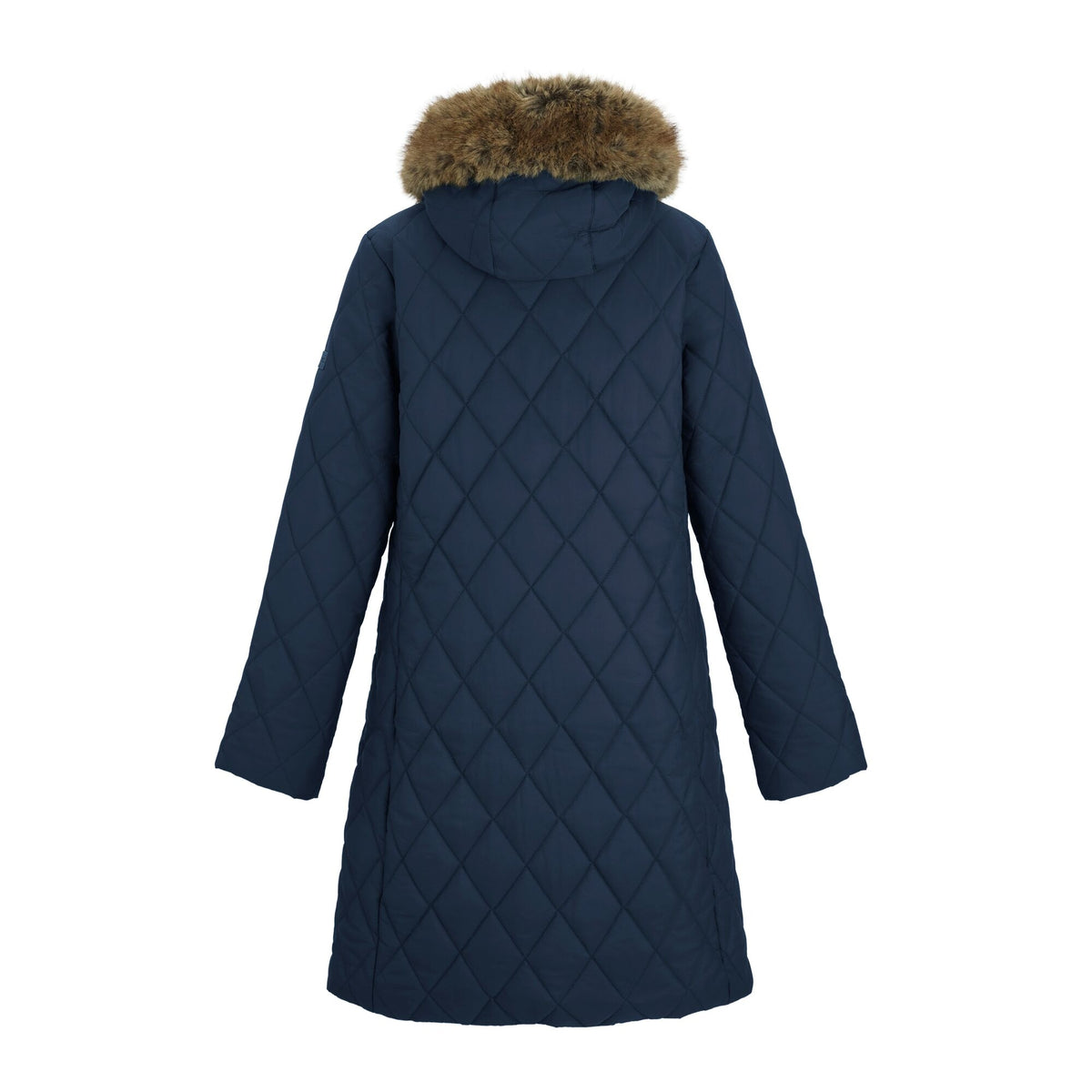Navy - Back - Regatta Womens-Ladies Fionne Long Length Jacket