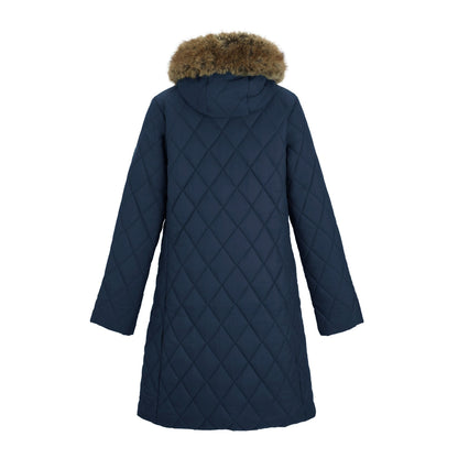 Navy - Back - Regatta Womens-Ladies Fionne Long Length Jacket