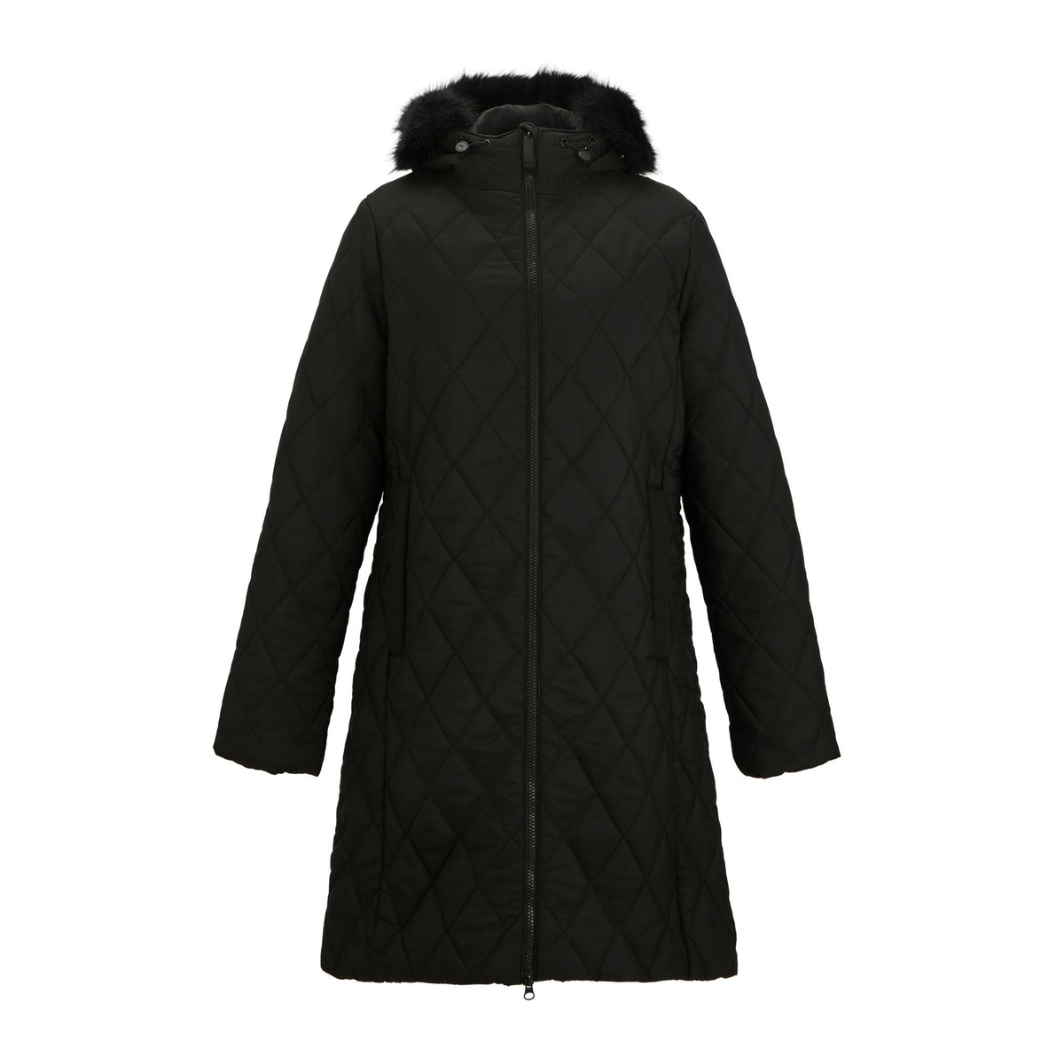 Black - Front - Regatta Womens-Ladies Fionne Long Length Jacket
